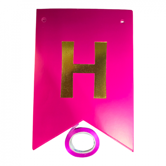 Надпис чрд едноцветен + златни букви 